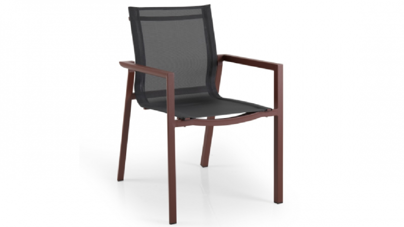 Delia chair burnt/textilene
