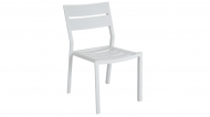 Delia dining w/o armrest white