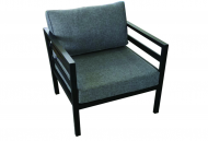 Weldon armchair black w cush