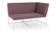 Vence 2-seater left wh/peony
