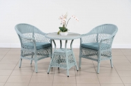 Комплект мебели California (стол+2кресла) голубой